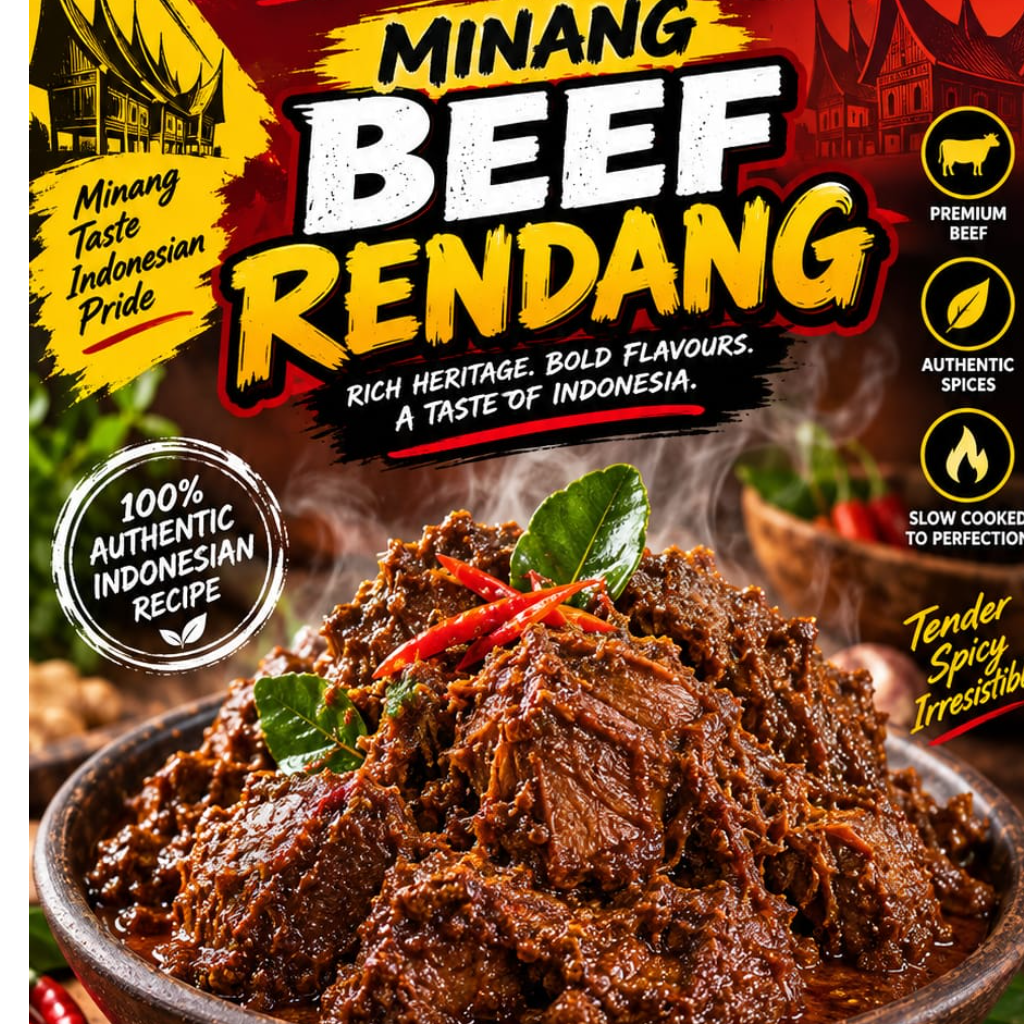 Minangkabau beef rendang per pc min 4 pc