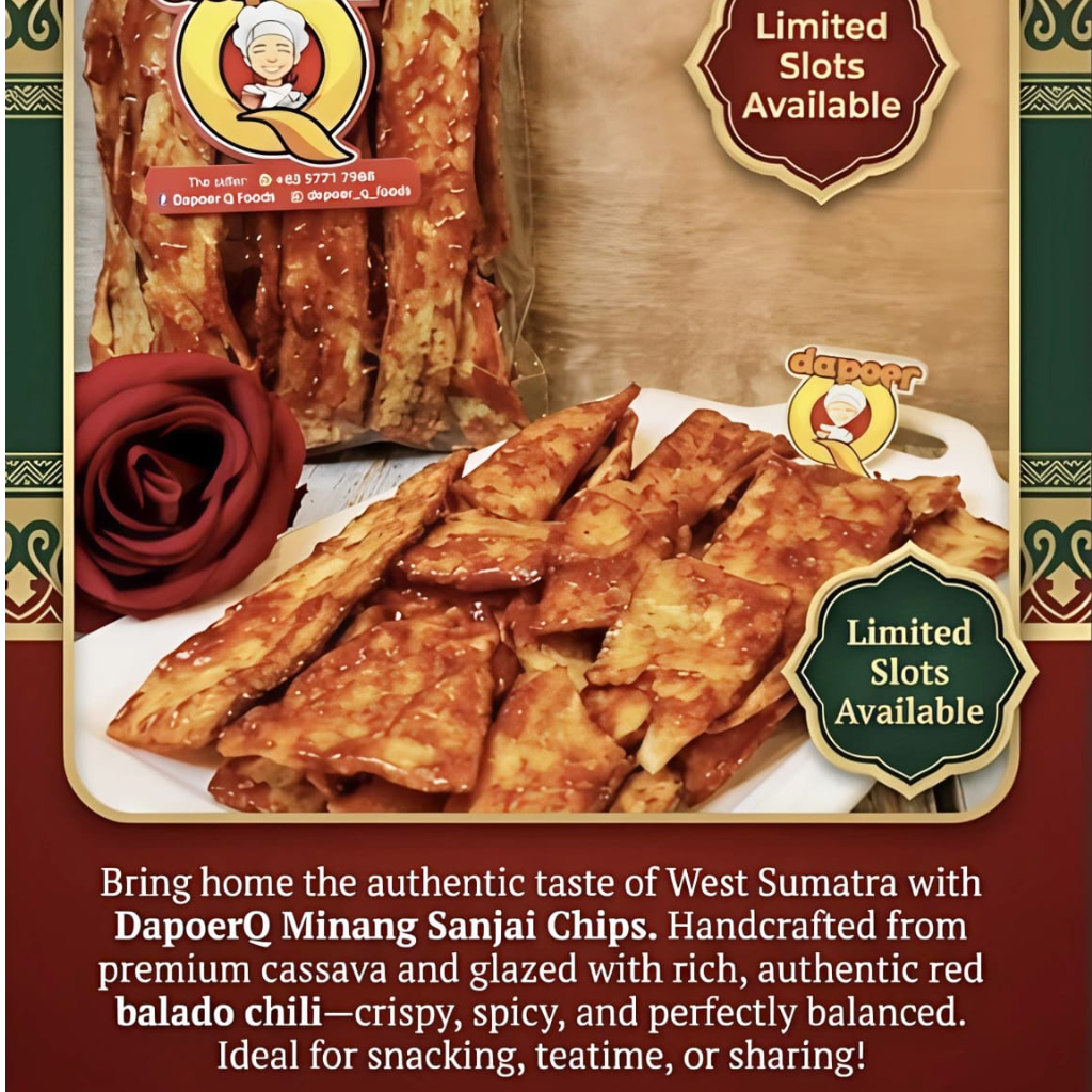 Spicy Casava Chips/Keripik Singkong Balado ~200 gr