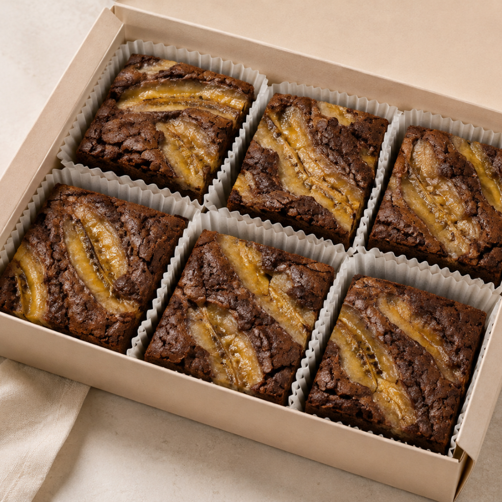 6pcs in a box - Banana Choc.