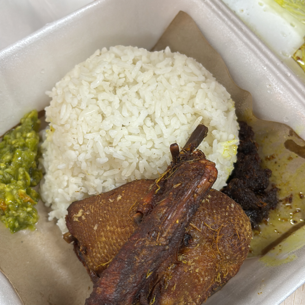 Fried Duck Green Sambal