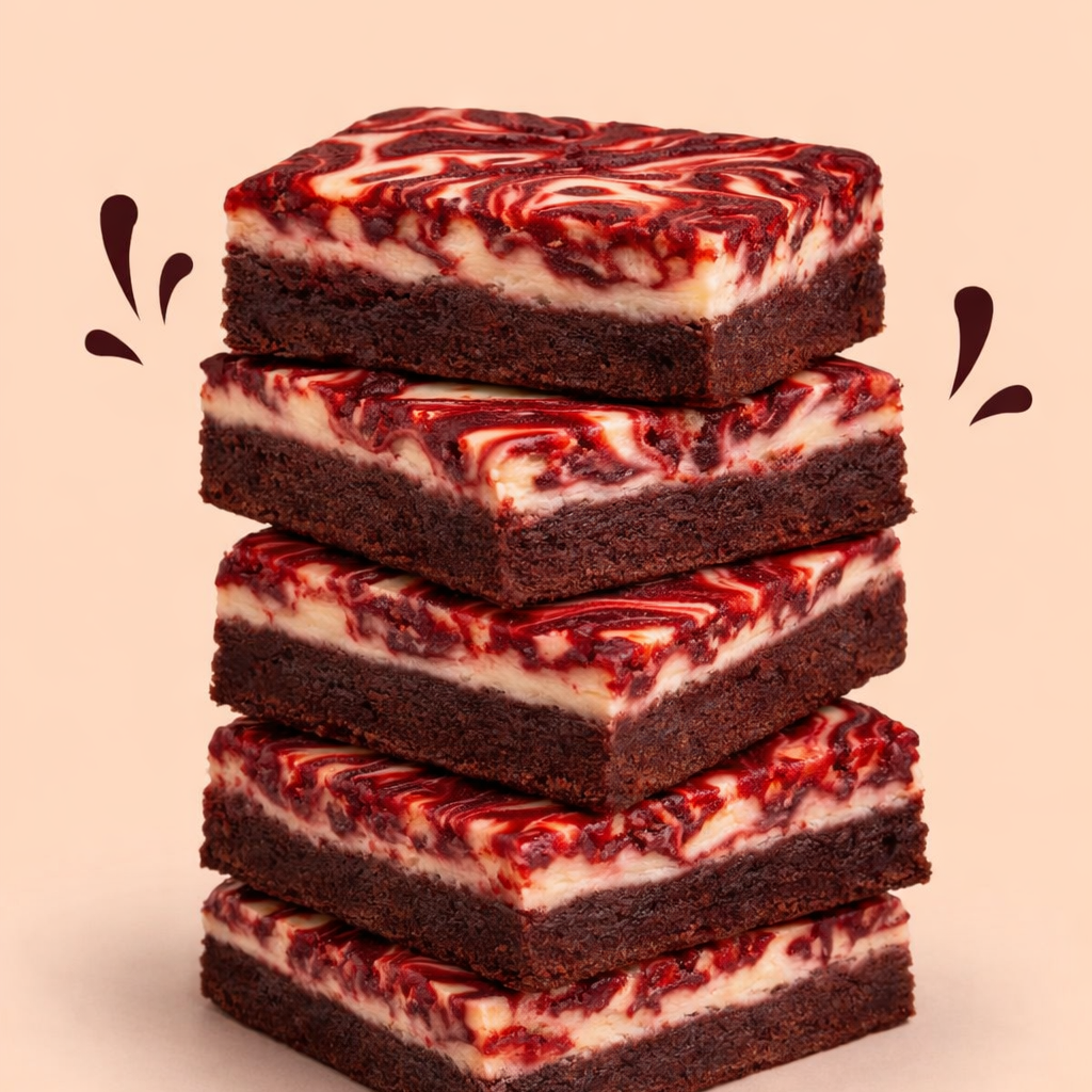 Red Velvet Cheesecake Brownie (7inch)