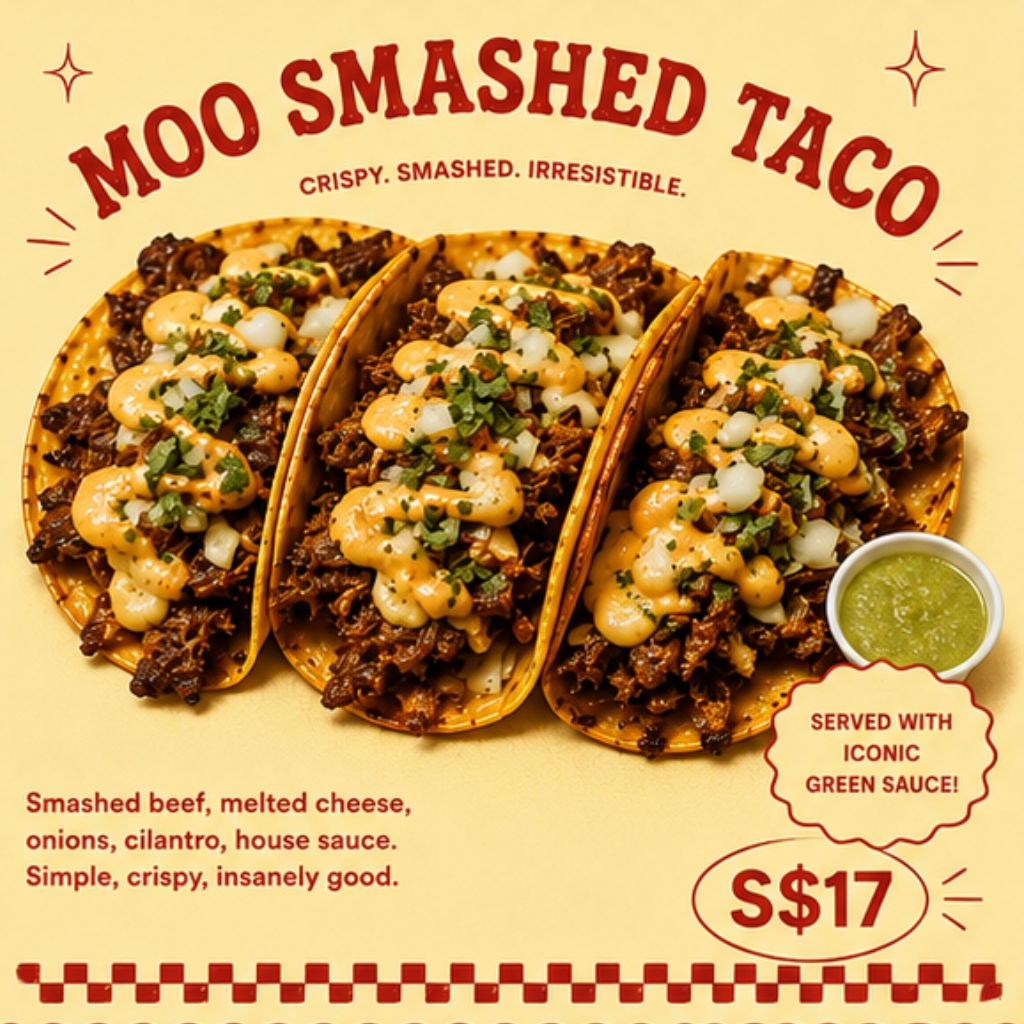 Moo Smashed Taco