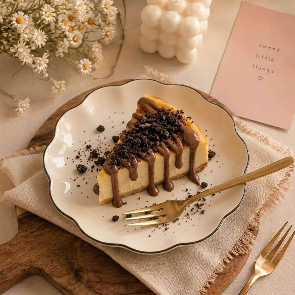 Sliced Cheesecake - Nutella