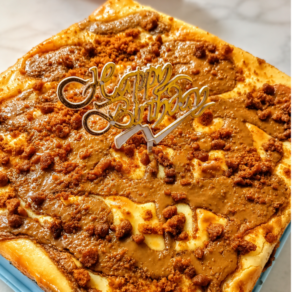8" Biscoff Cheesy Brownies