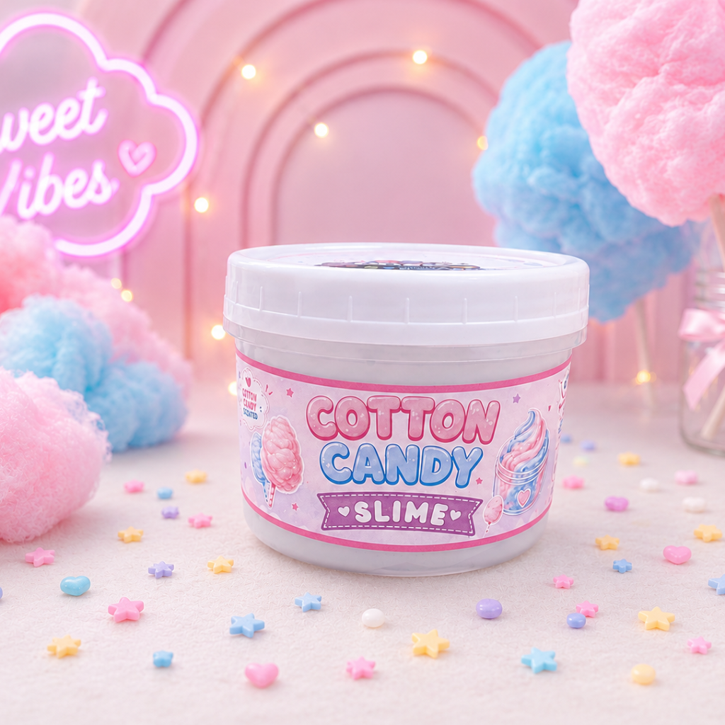 [Borax-Free] Cotton Candy Scented Slime | Handmade Frosting Slime | Thick Fluffy Texture | SG Local Ready Stock