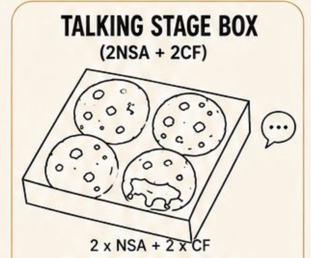 Box of 4: Talking Stage Box