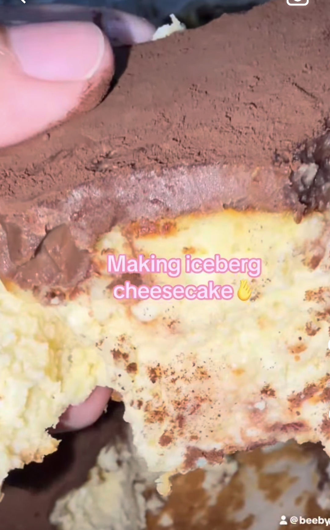 Iceburg cheesecake