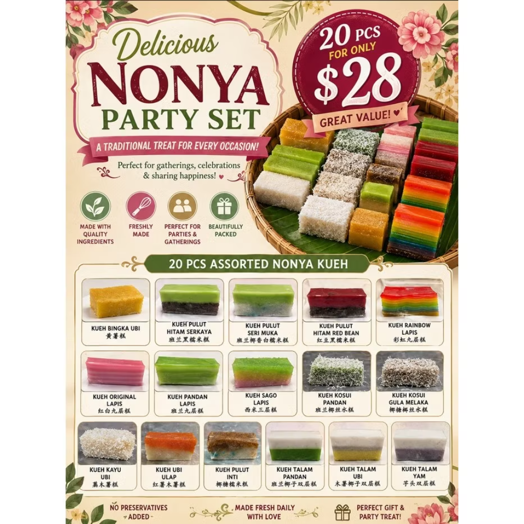 Nonya party set 20pcs