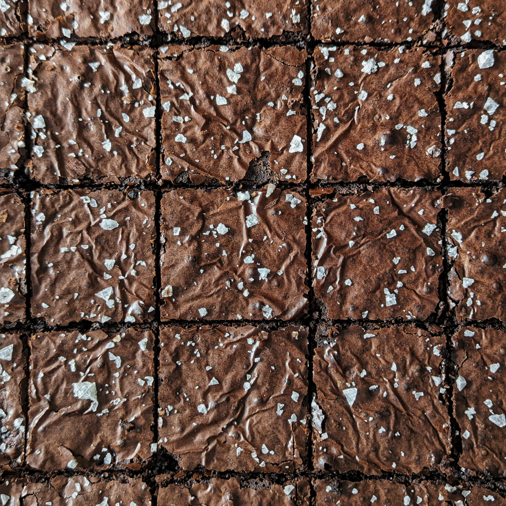 11" 70% Black Cocoa Salted Brownies