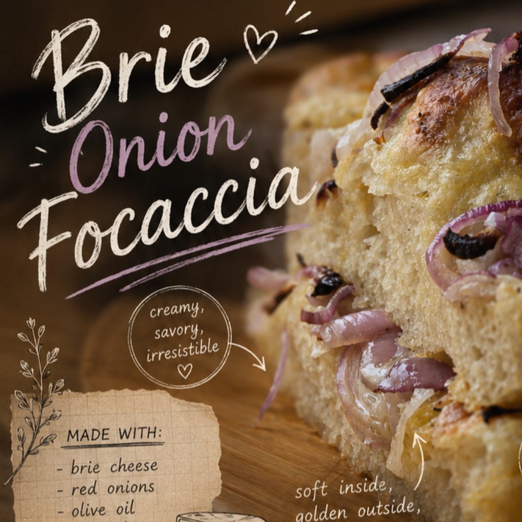 Brie Onion Focaccia