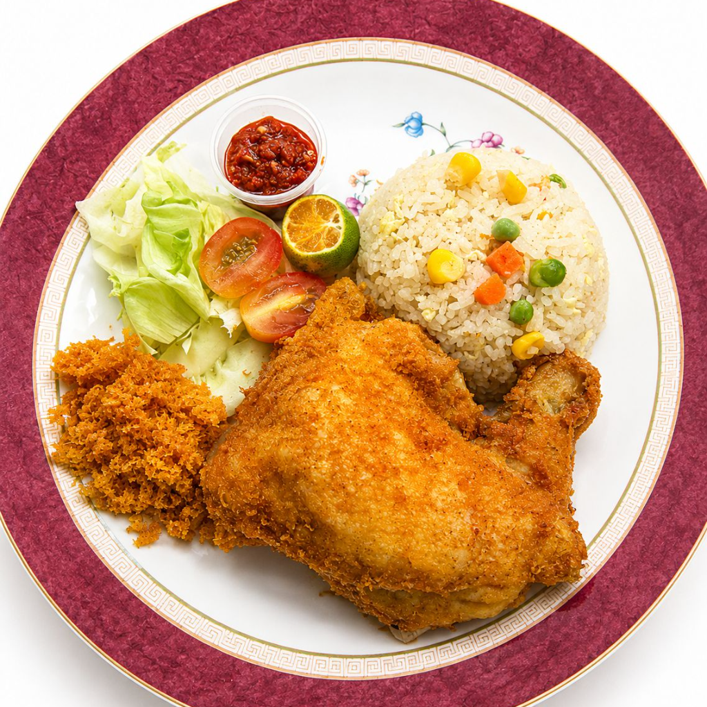 Nasi Goreng Ayam Penyet