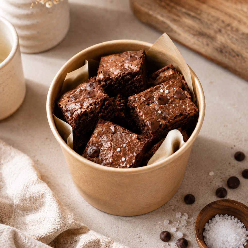Sea salt brownie bites