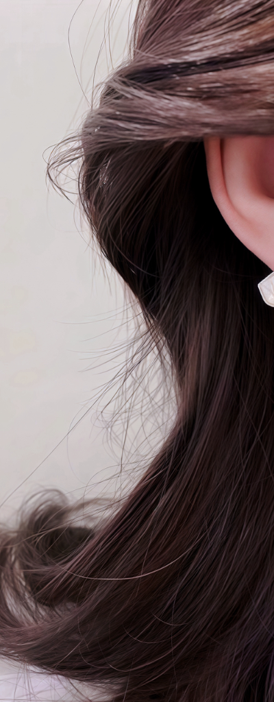Elegant White Bloom Stud Earrings – Korean Floral Enamel Gold Trim